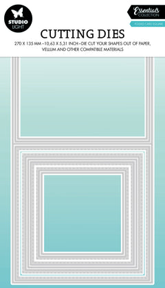 SL Cutting Dies Folded Card Square Essentials 270x135x1mm 9 PC nr.437-1