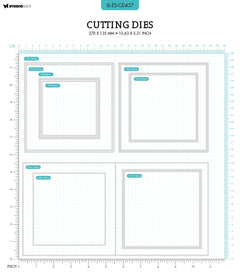 SL Cutting Dies Folded Card Square Essentials 270x135x1mm 9 PC nr.437-2