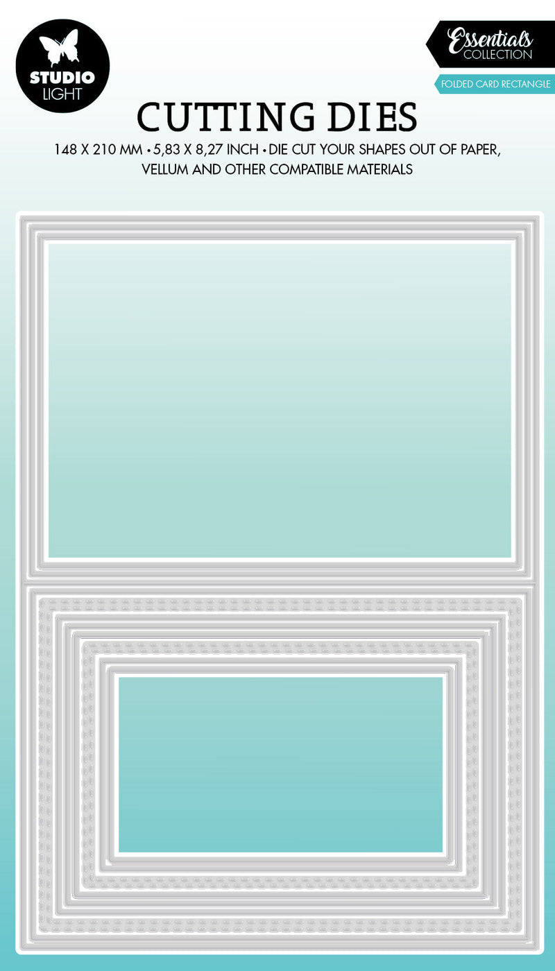 SL Cutting Dies Folded Card Rectangle Essentials 210x148x1mm 11 PC nr.438-1