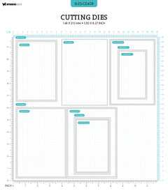 SL Cutting Dies Folded Card Rectangle Essentials 210x148x1mm 11 PC nr.438-2