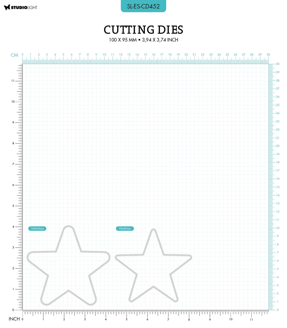 SL Cutting Dies Big Star Essentials 100x95x1mm 2 PC nr.452-2