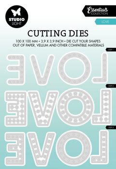 SL Cutting Die Love Essentials 100x100x1mm 12 PC nr.462-1