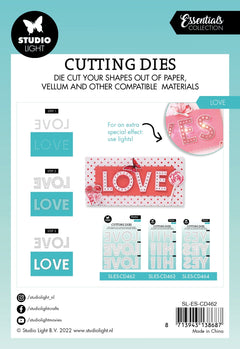 SL Cutting Die Love Essentials 100x100x1mm 12 PC nr.462-4