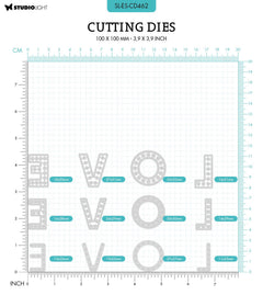 SL Cutting Die Love Essentials 100x100x1mm 12 PC nr.462-2