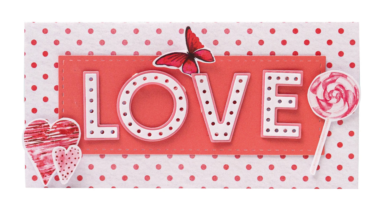 SL Cutting Die Love Essentials 100x100x1mm 12 PC nr.462-3