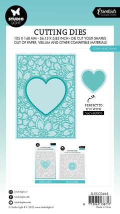 SL Cutting Die Floral Heart Frame Essentials 105x148x1mm 4 PC nr.465-4