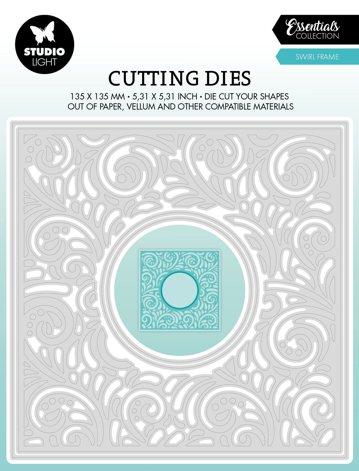 SL Cutting Die Swirl Frame Essentials 135x135x1mm 4 PC nr.466-1