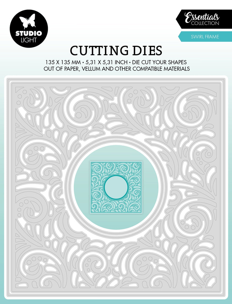 SL Cutting Die Swirl Frame Essentials 135x135x1mm 4 PC nr.466-1