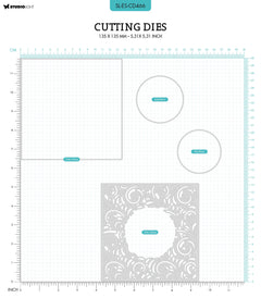 SL Cutting Die Swirl Frame Essentials 135x135x1mm 4 PC nr.466-2