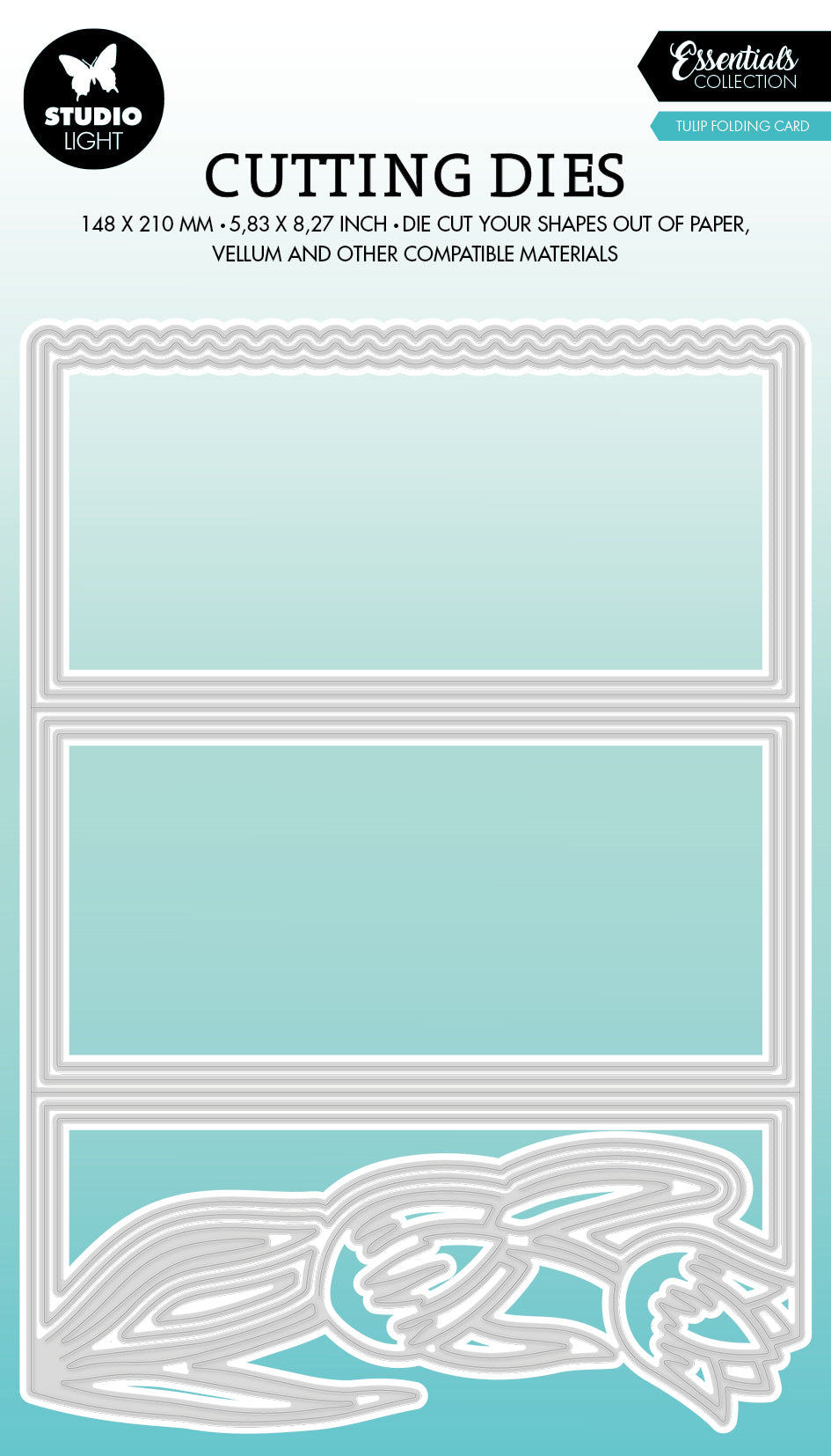 SL Cutting Die Tulip Card Shape Essentials 148x210x1mm 9 PC nr.491-1