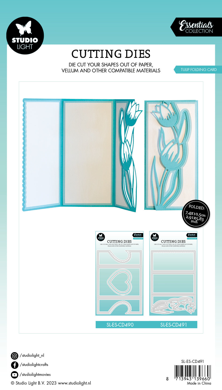 SL Cutting Die Tulip Card Shape Essentials 148x210x1mm 9 PC nr.491-5