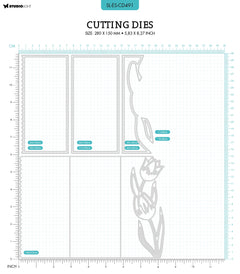 SL Cutting Die Tulip Card Shape Essentials 148x210x1mm 9 PC nr.491-2