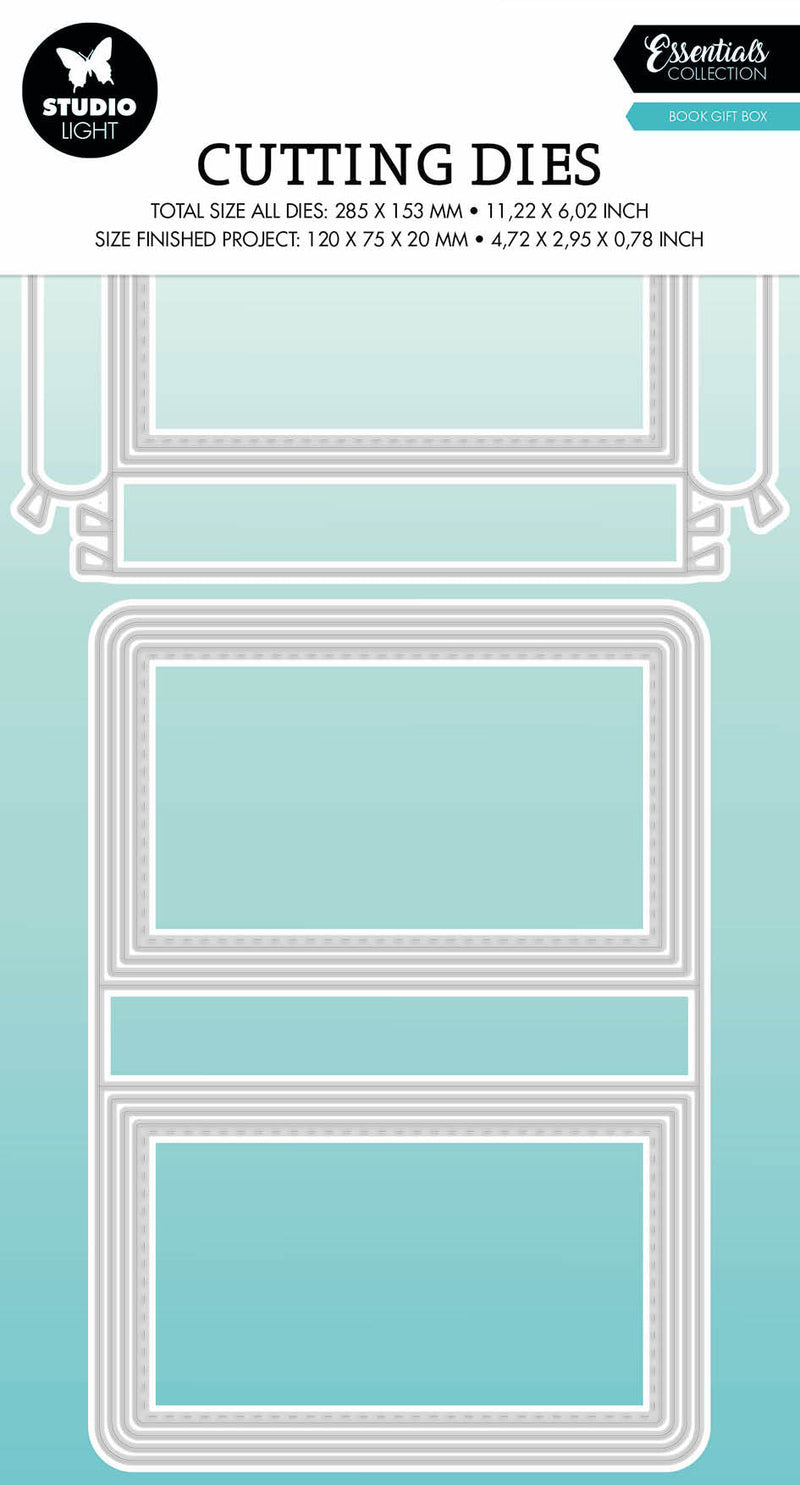 SL Cutting Die Book Box Essentials 283x151x1mm 10 PC nr.497-1