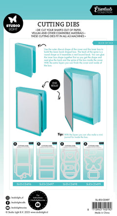 SL Cutting Die Book Box Essentials 283x151x1mm 10 PC nr.497-5