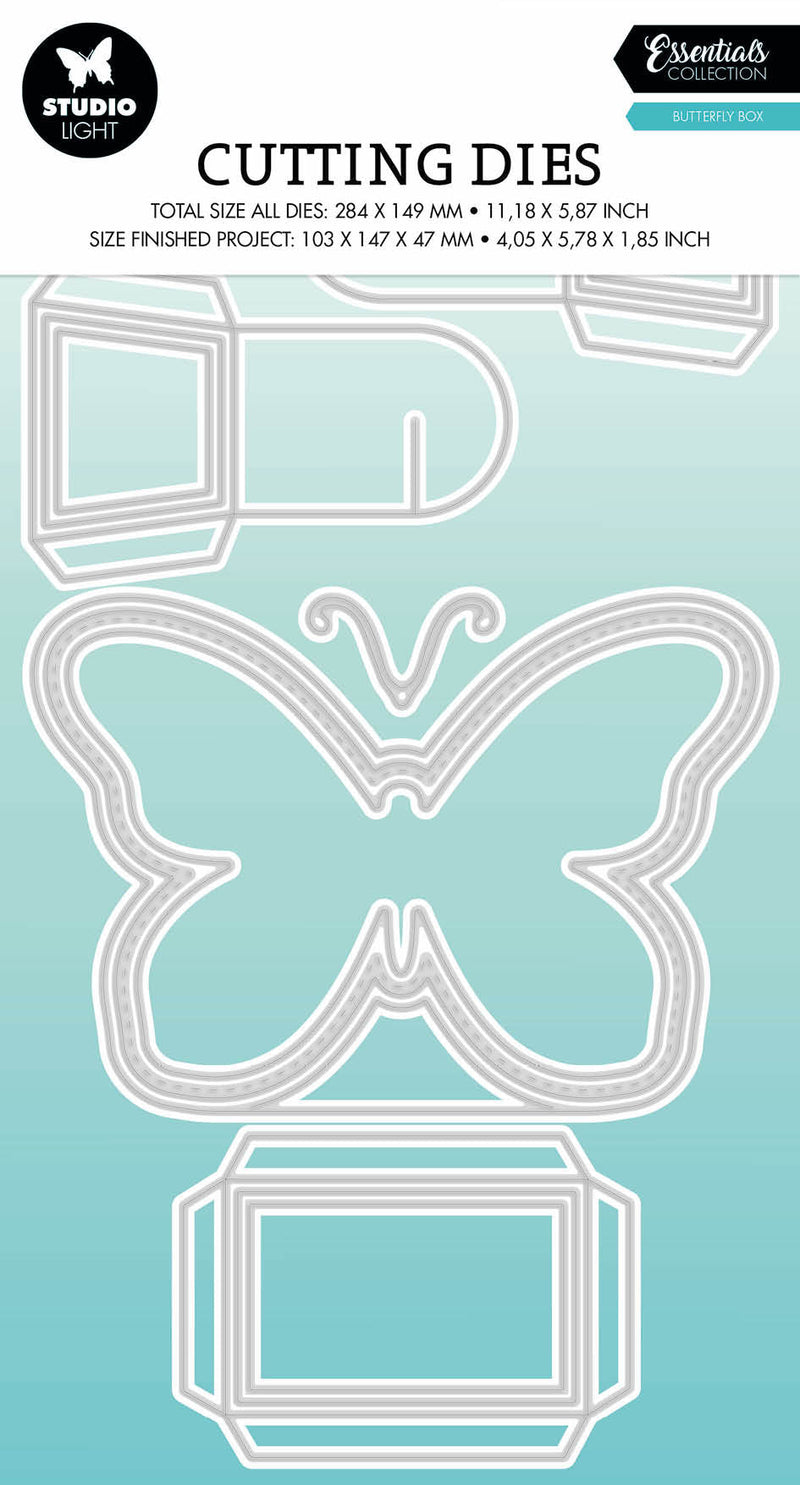 SL Cutting Die Butterfly Box Essentials 282x147x1mm 13 PC nr.499-1