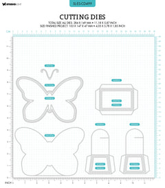 SL Cutting Die Butterfly Box Essentials 282x147x1mm 13 PC nr.499-2