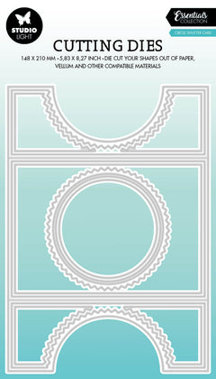 SL Cutting Dies Circle Shutter Card Essentials 148x210x1mm 13 PC nr.517-1