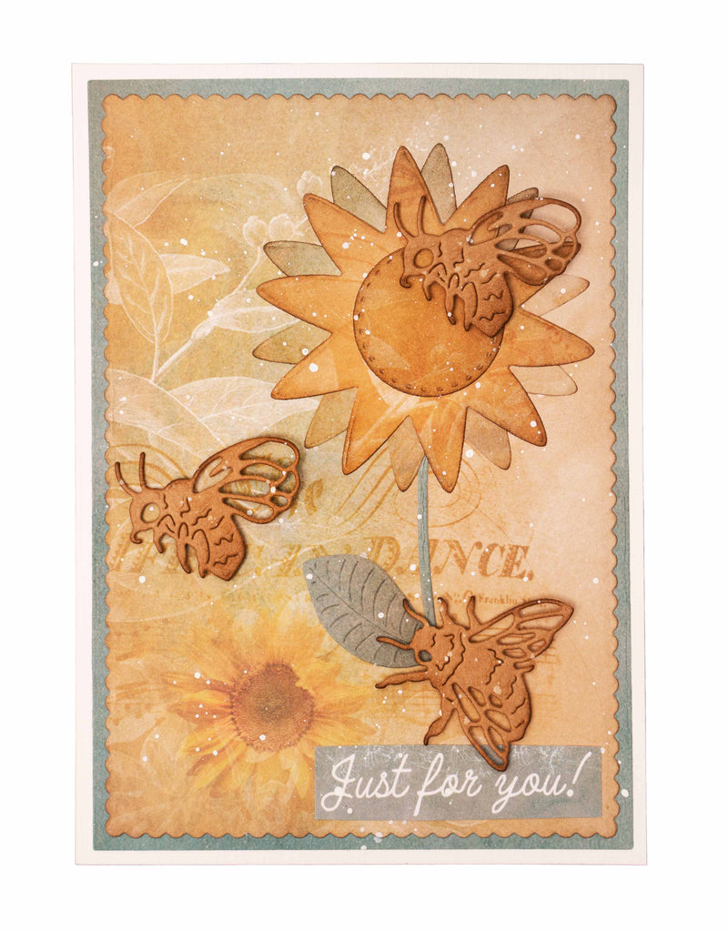 SL Cutting Dies Floral Bees Essentials 96.2x139x1mm 12 PC nr.519-2