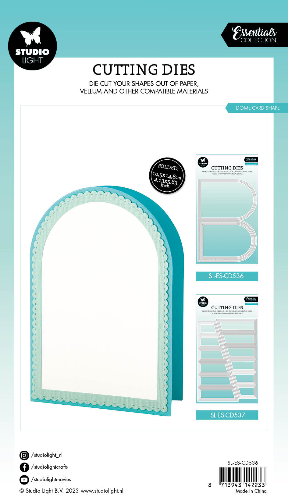 SL Cutting Dies Card Shape Dome Essentials 148x210x1mm 6 PC nr.536-3