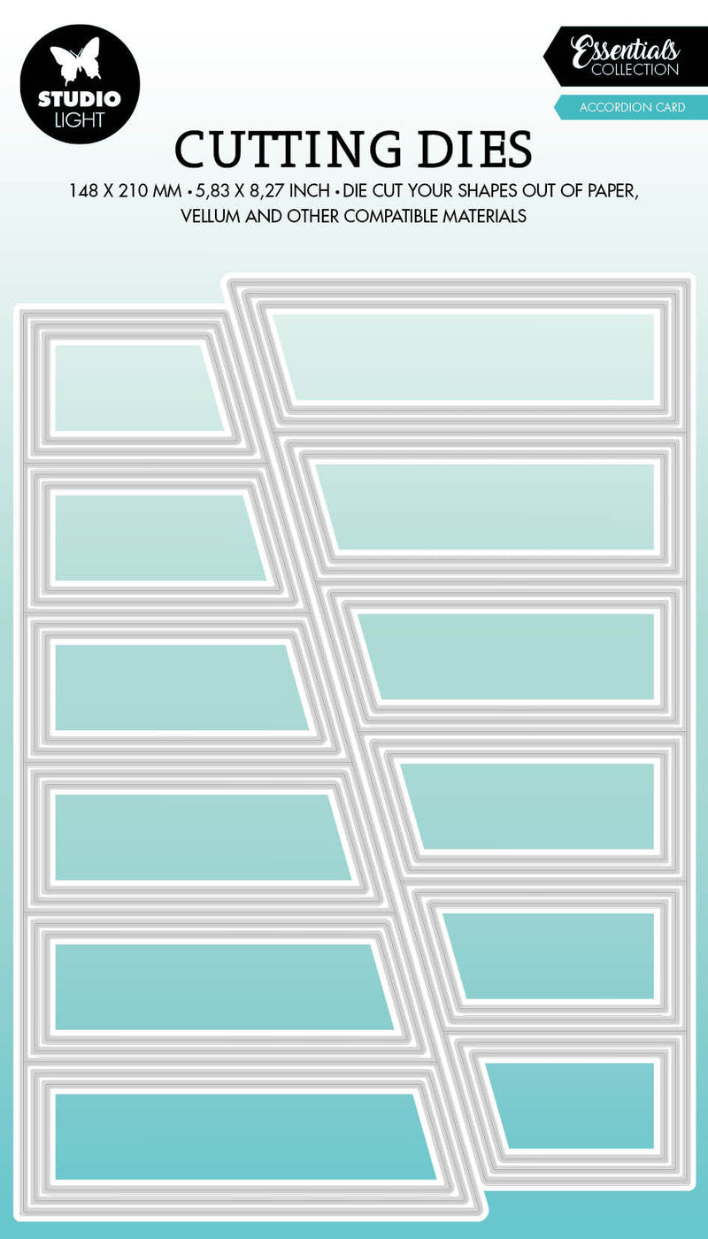 SL Cutting Dies Accordion Card Essentials 148x210x1mm 26 PC nr.537-1
