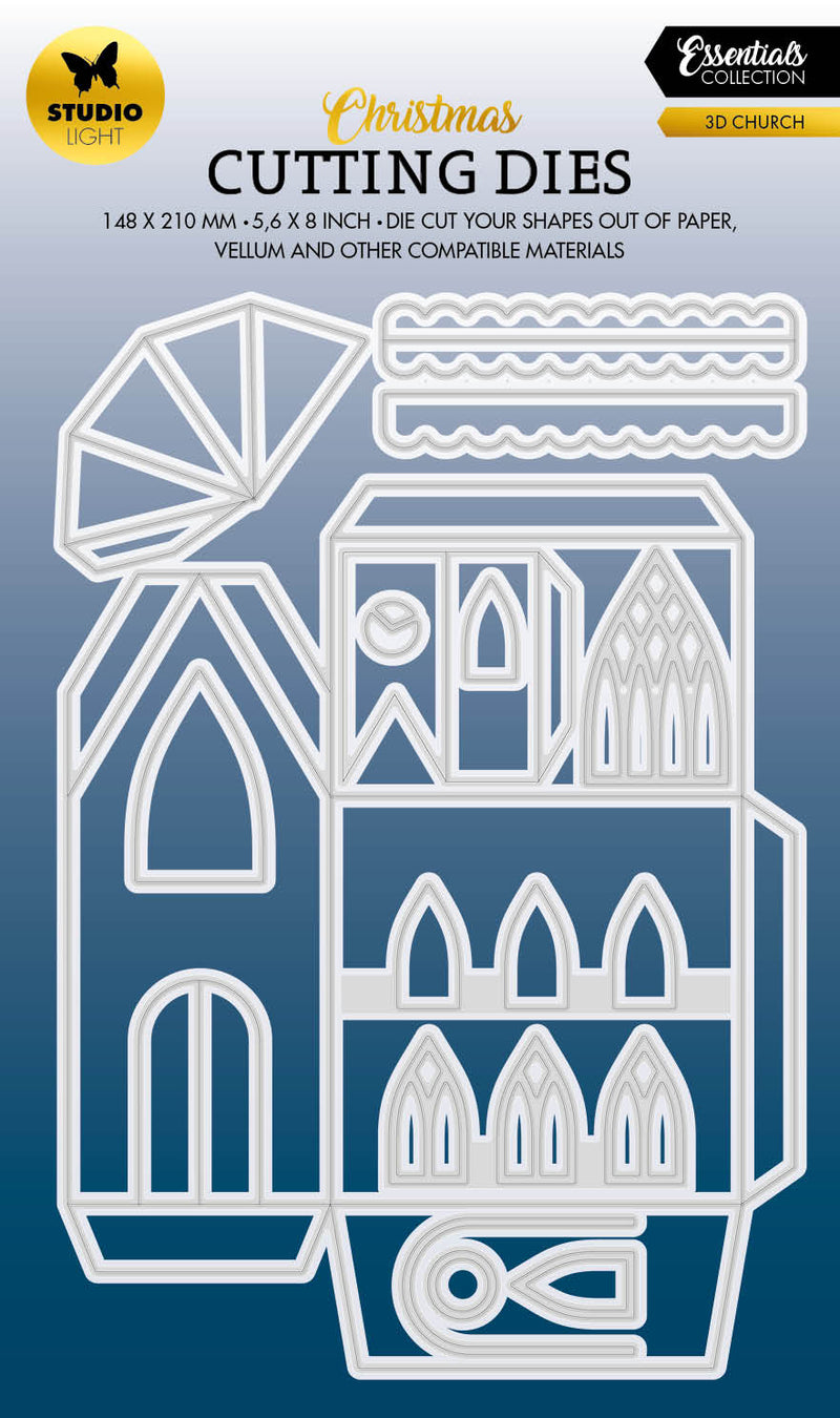 SL Cutting Dies 3D Church Essentials 139x202x1mm 14 PC nr.551-1