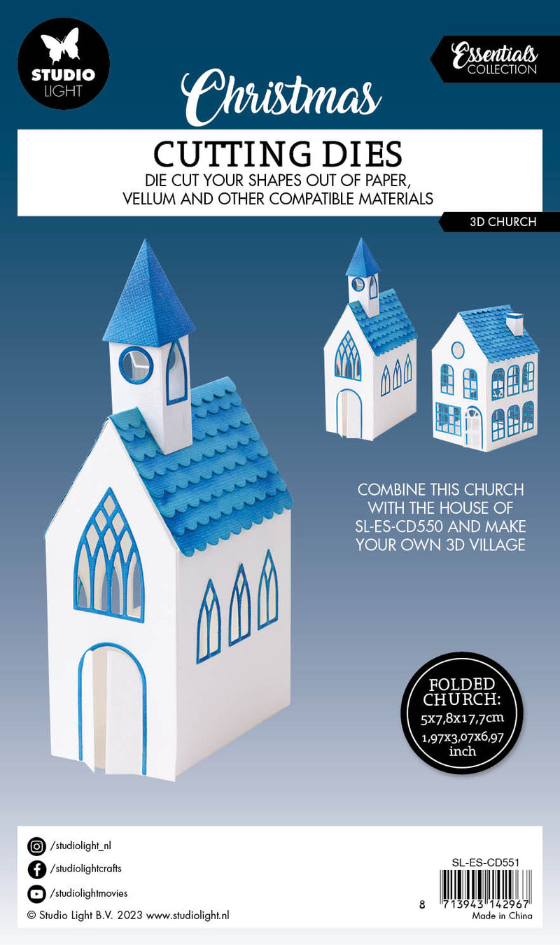 SL Cutting Dies 3D Church Essentials 139x202x1mm 14 PC nr.551-4