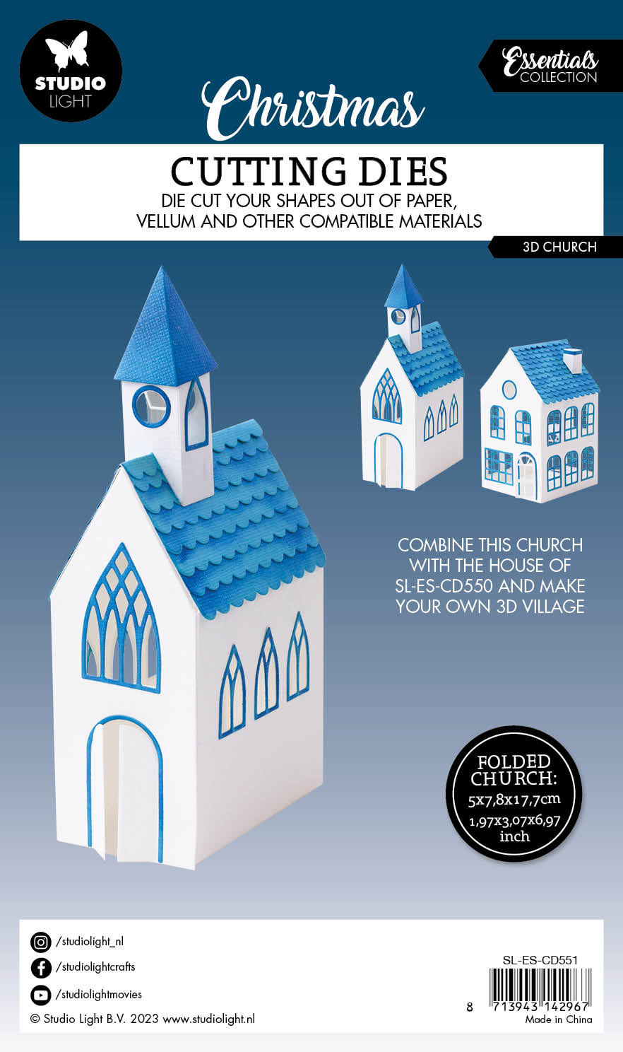 SL Cutting Dies 3D Church Essentials 139x202x1mm 14 PC nr.551-4