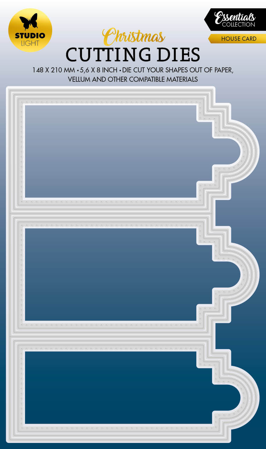 SL Cutting Dies House Card Essentials 148x210x1mm 7 PC nr.552-1