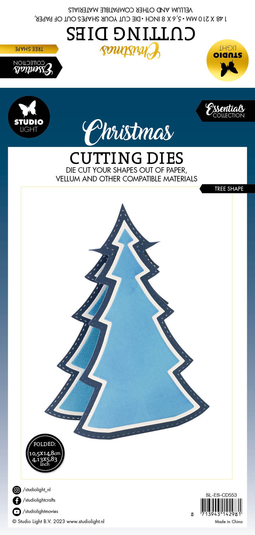 SL Cutting Dies Tree Shape Essentials 105x244x1mm 5 PC nr.553-4