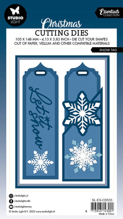 SL Cutting Dies Snow Tag Essentials 100x142x1mm 12 PC nr.555-3