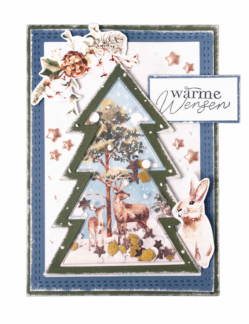 SL Shaker Blisters Christmas Tree Essentials  81.5x113x11mm 10 PC nr.15-4