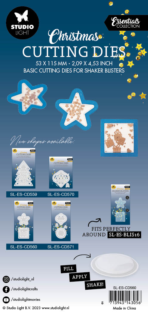 SL Cutting Dies Mini Gifts Essentials 53x115x1mm 6 PC nr.560-5