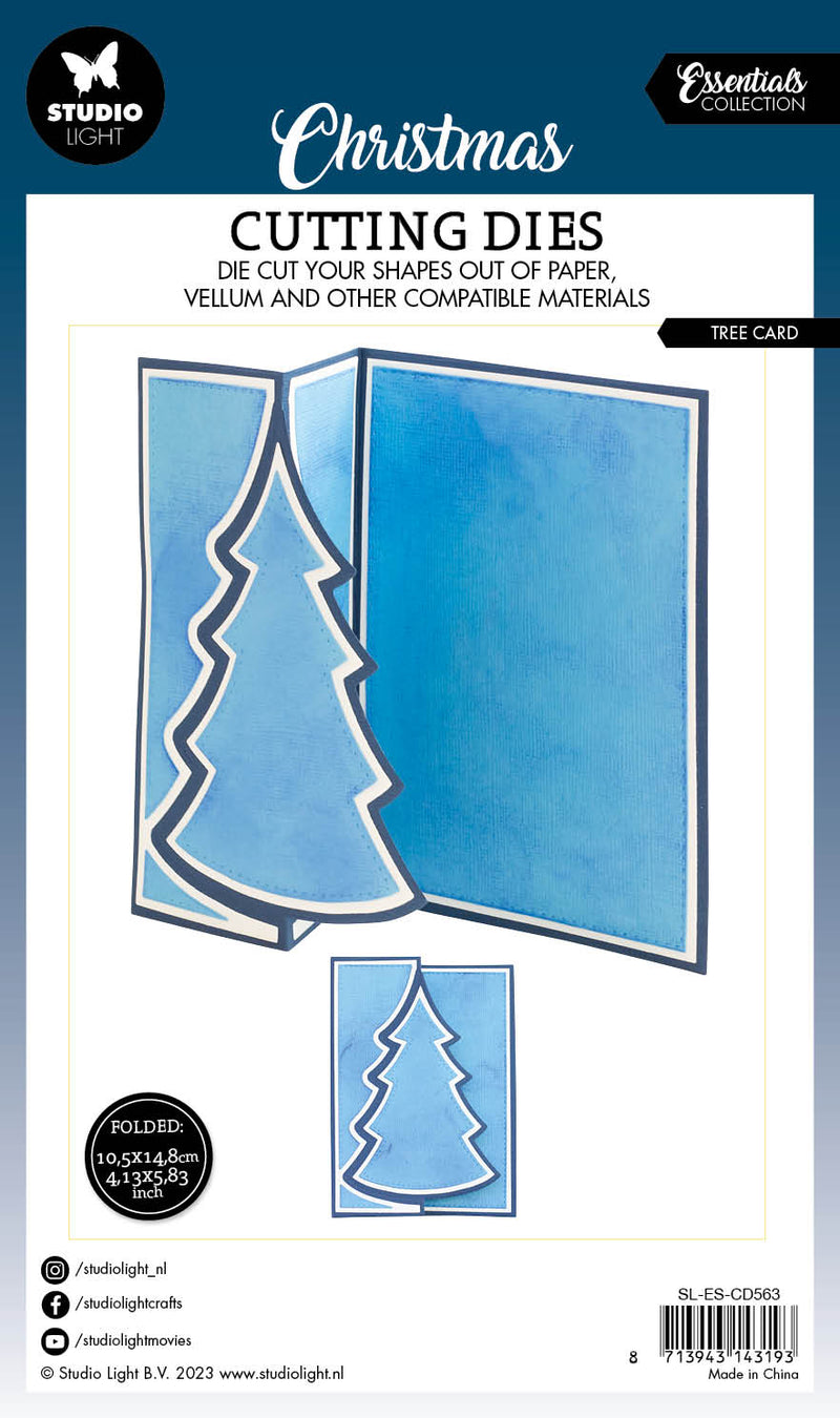 SL Matrice de découpe Arbre Essentiels de cartes 148x210x1mm 14 PC n°563-6