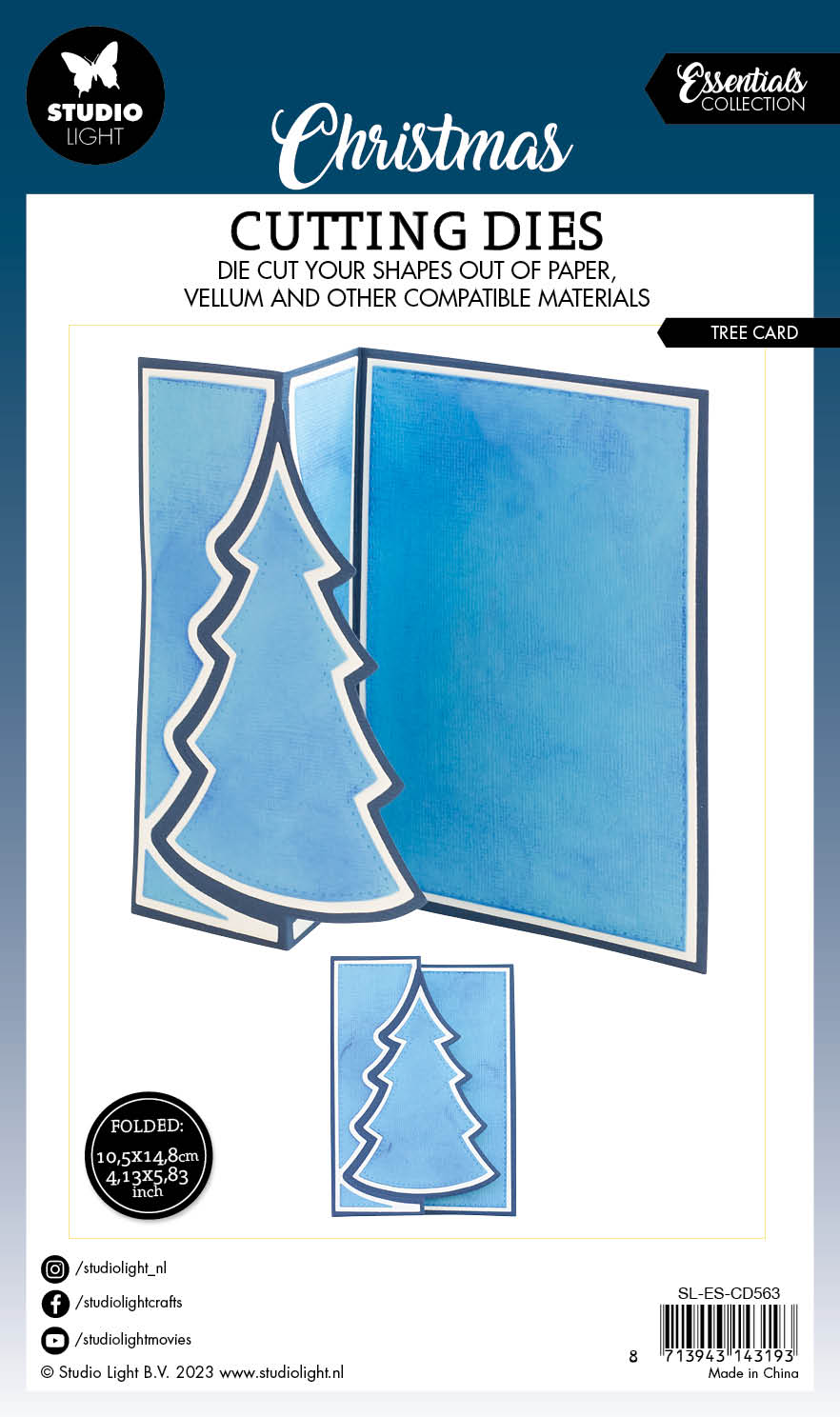 SL Matrice de découpe Arbre Essentiels de cartes 148x210x1mm 14 PC n°563-6