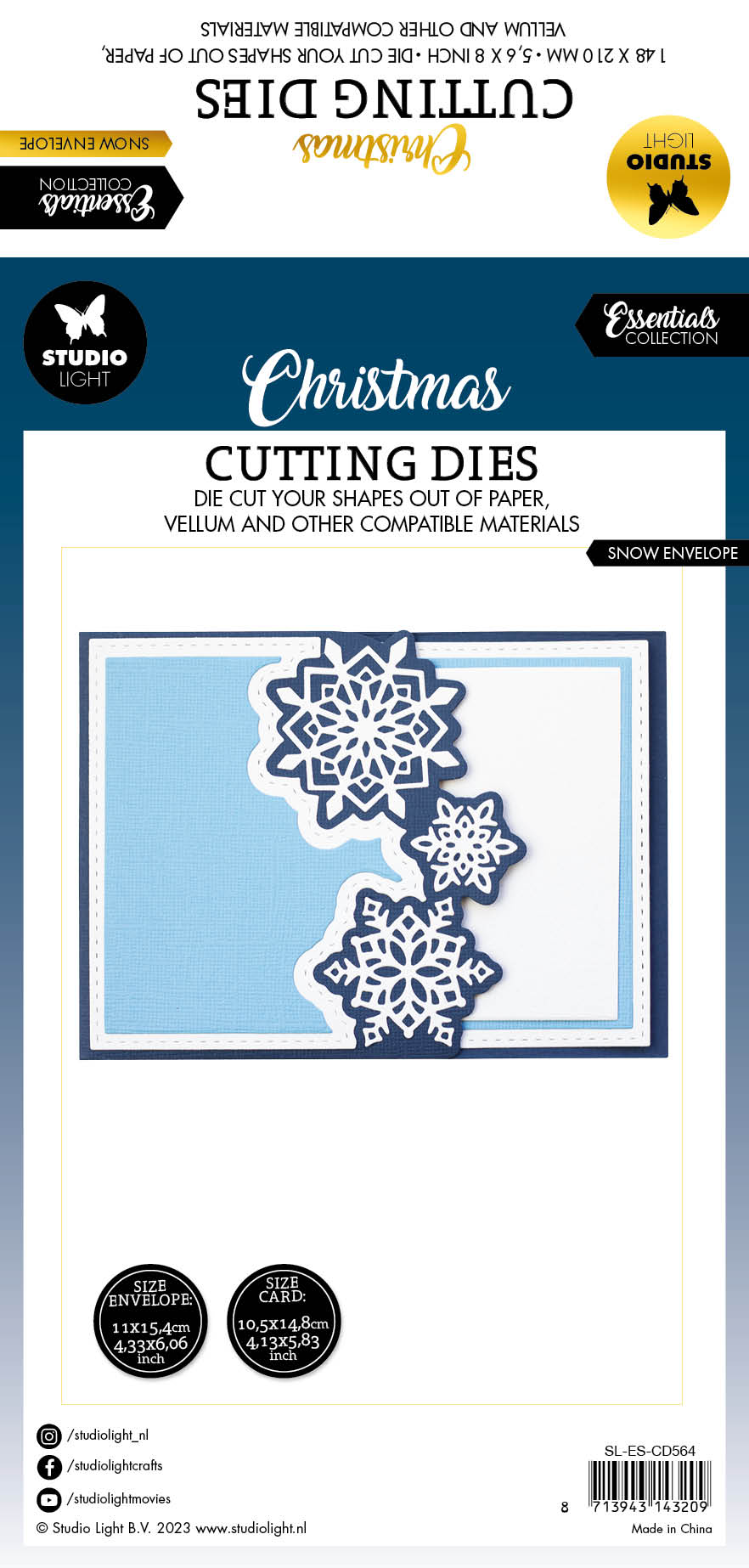 SL Cutting Die Snow Envelope Essentials 132x270x1mm 9 PC nr.564-6