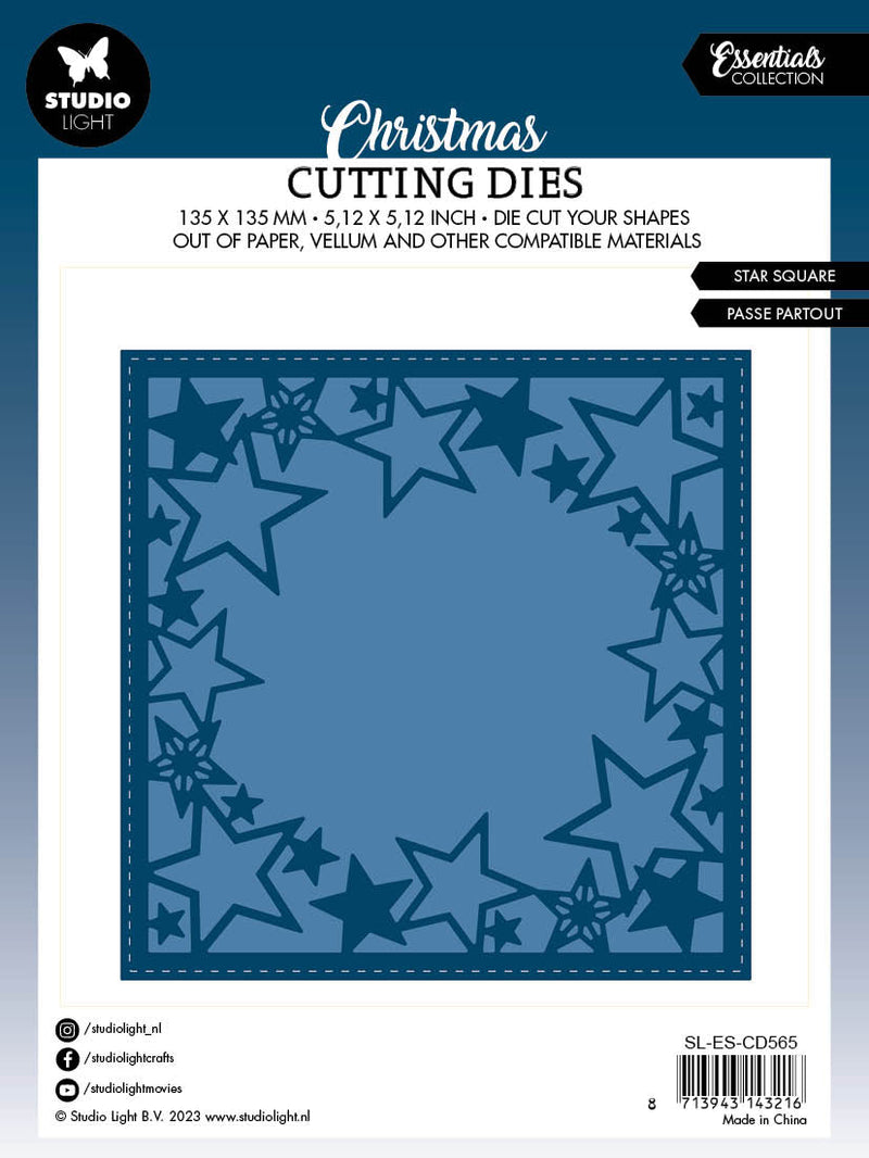 SL Cutting Die Star Square Essentials 135x135x1mm 2 PC nr.565-3
