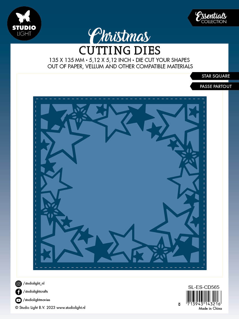 SL Cutting Die Star Square Essentials 135x135x1mm 2 PC nr.565-3