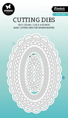 SL Matrice de Découpe Forme Ovale Essentials 85x125x1mm 5 PC nr.578-1
