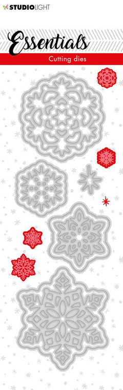 SL Cutting Die Christmas Small Snowflakes 2 Essentials 50x150mm nr.66-1