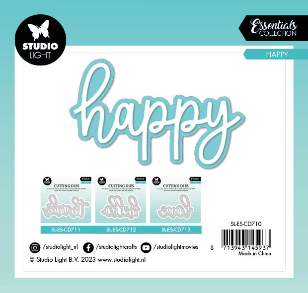 SL Cutting Die Happy Essentials 105x100x1mm 2  PC  nr.710-3
