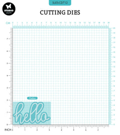 SL Cutting Die Hello Essentials 105x100x1mm 2  PC  nr.712-2