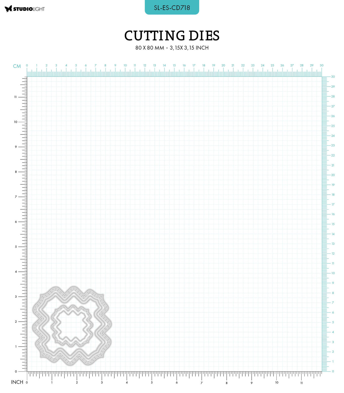 SL Cutting Dies Bracket Shape Essentials 80x80x1mm 5 PC nr.718-2
