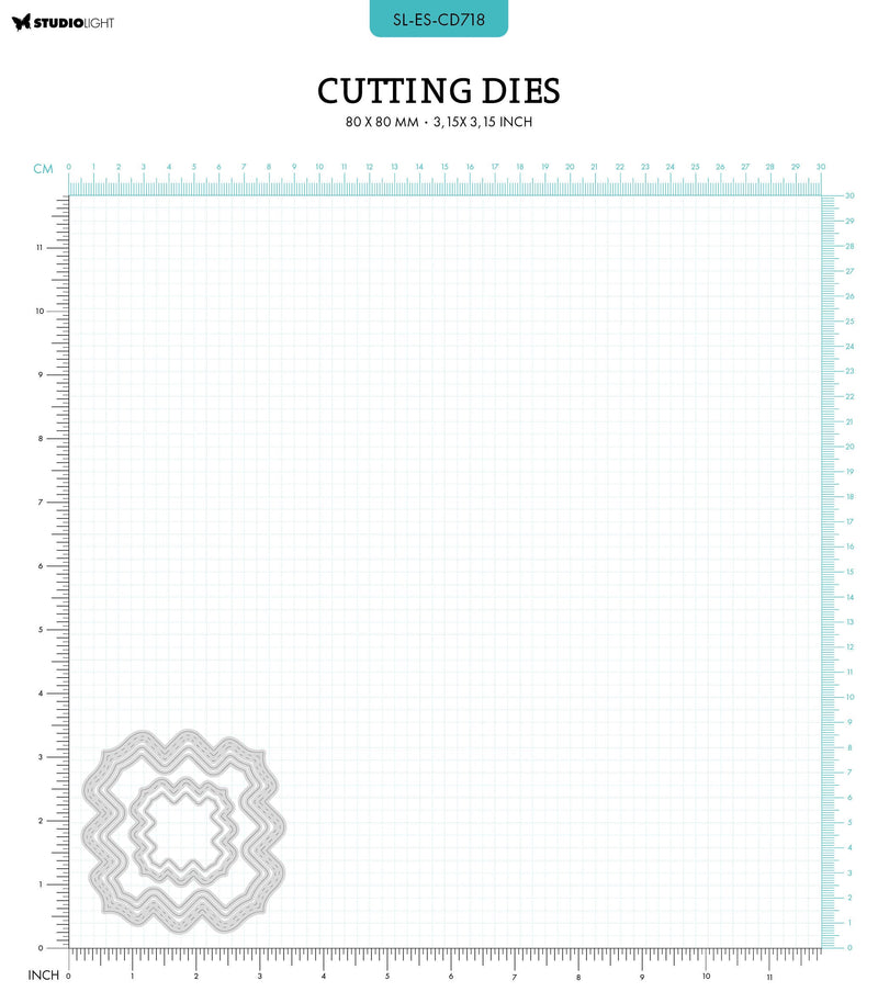 SL Cutting Dies Bracket Shape Essentials 80x80x1mm 5 PC nr.718-2