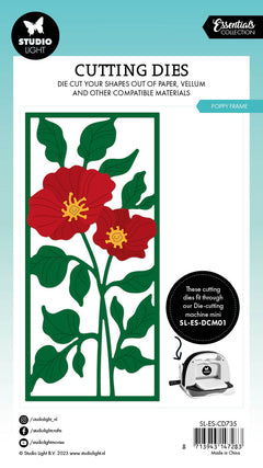Troqueles de corte SL Poppy Frame Essentials 101x142x1mm 8 piezas n.º 735-4