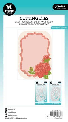 SL Cutting Die Peony Frame Shape Essentials 100x143x1mm 10 PC nr.767-3