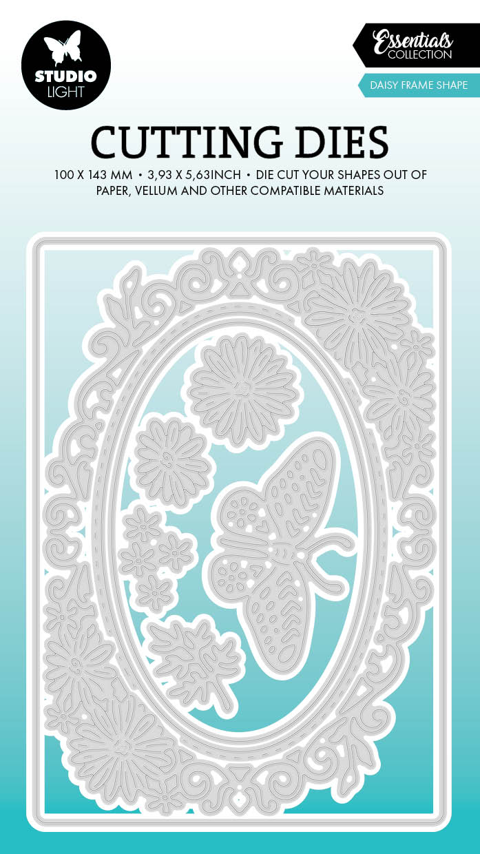 SL Cutting Die Daisy Frame Shape Essentials 100x143x1mm 9 PC nr.768-1