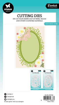 SL Cutting Die Daisy Frame Shape Essentials 100x143x1mm 9 PC nr.768-3