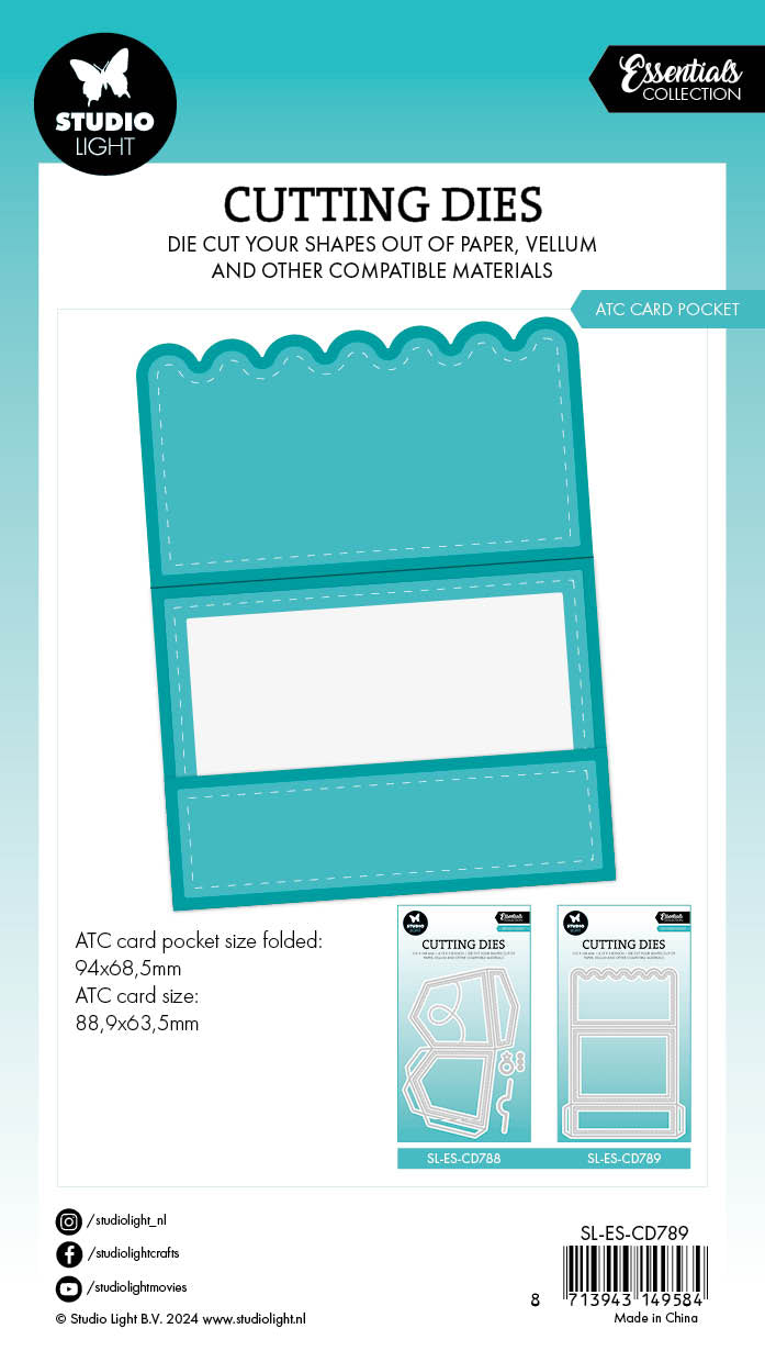 SL Cutting Dies ATC Card Pocket Essentials 5 PC-3