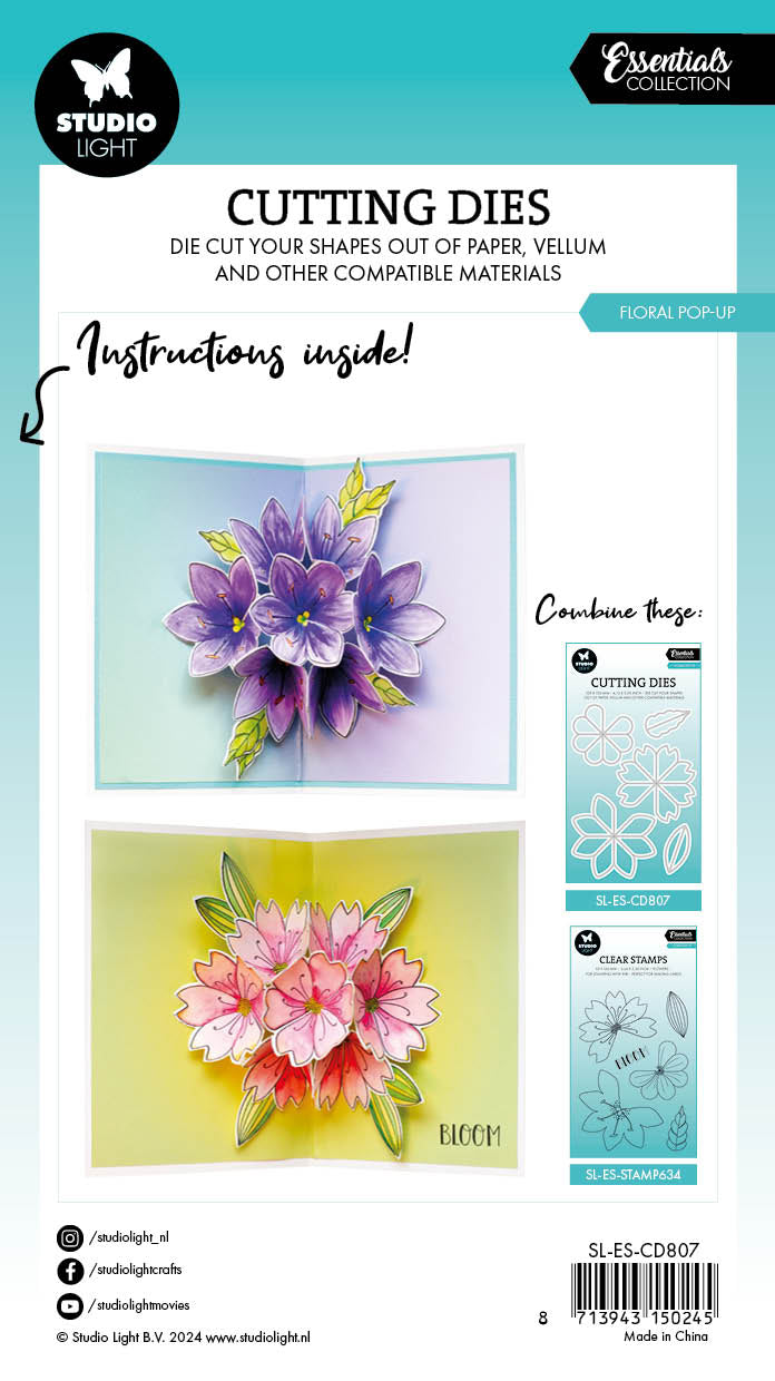 SL Cutting Dies Floral Pop-Up Essentials 5 PC-4