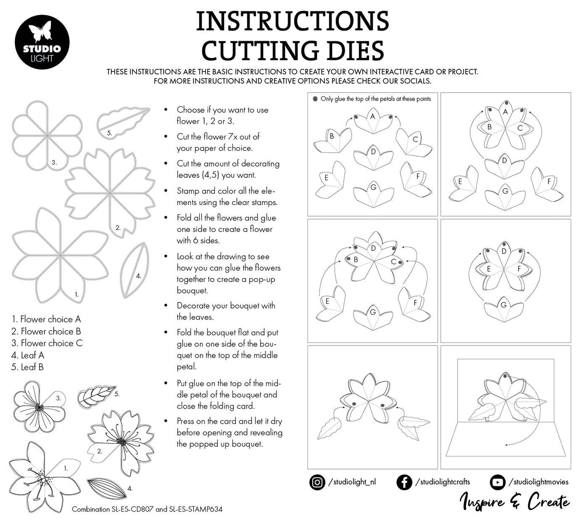 SL Cutting Dies Floral Pop-Up Essentials 5 PC-3